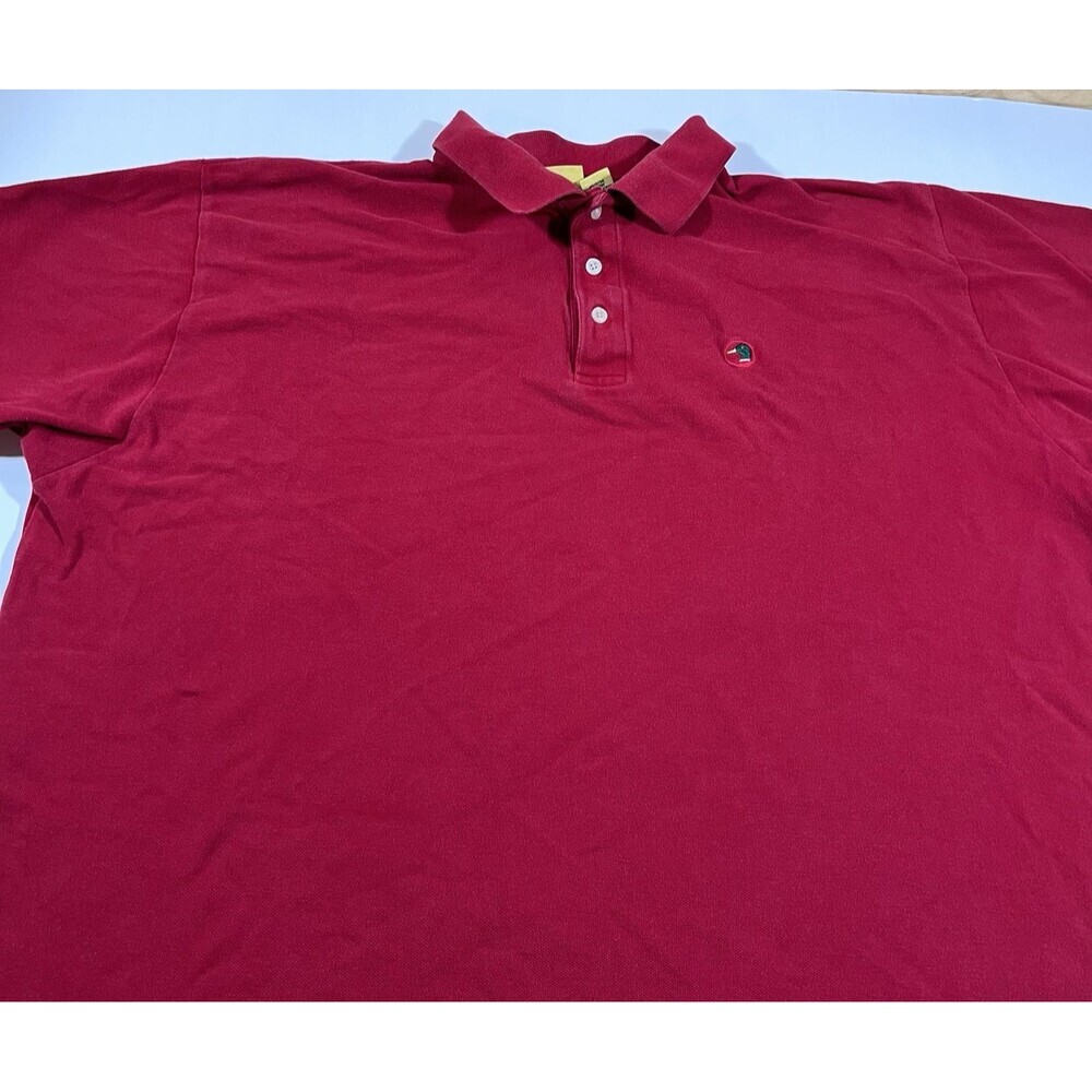 Vintage Duck Head Red Cotton Short Sleeve Polo Shirt Embroidered Men's XXL - Picture 3 of 9